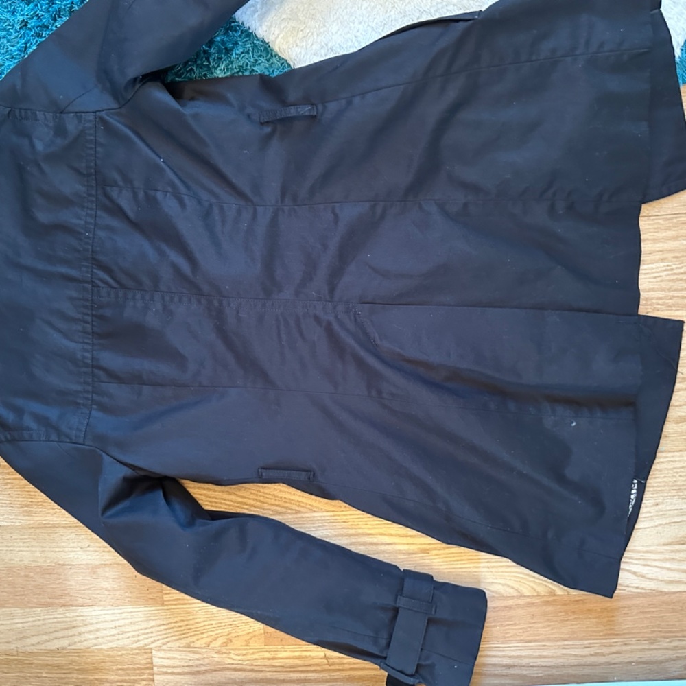 Banana republic xs black trenchcoat - Picture 5 of 8